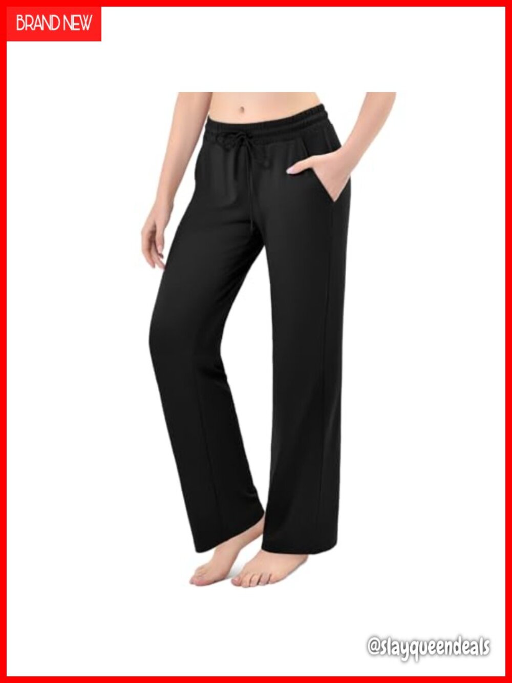 Wide Leg Joggers with Pockets Drawstring Sweatpants